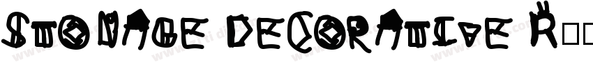 Stonage Decorative R字体转换